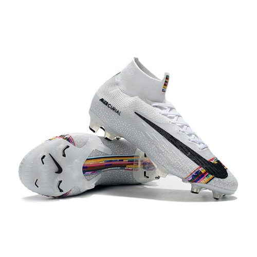 fodboldstøvler Nike Mercurial Superfly 6 Elite FG - Sølv Hvid Sort_7.jpg